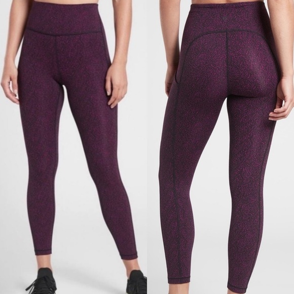 ATHLETA ultimate stash textured tight leggings 7/8 size XXS - Picture 1 of 7